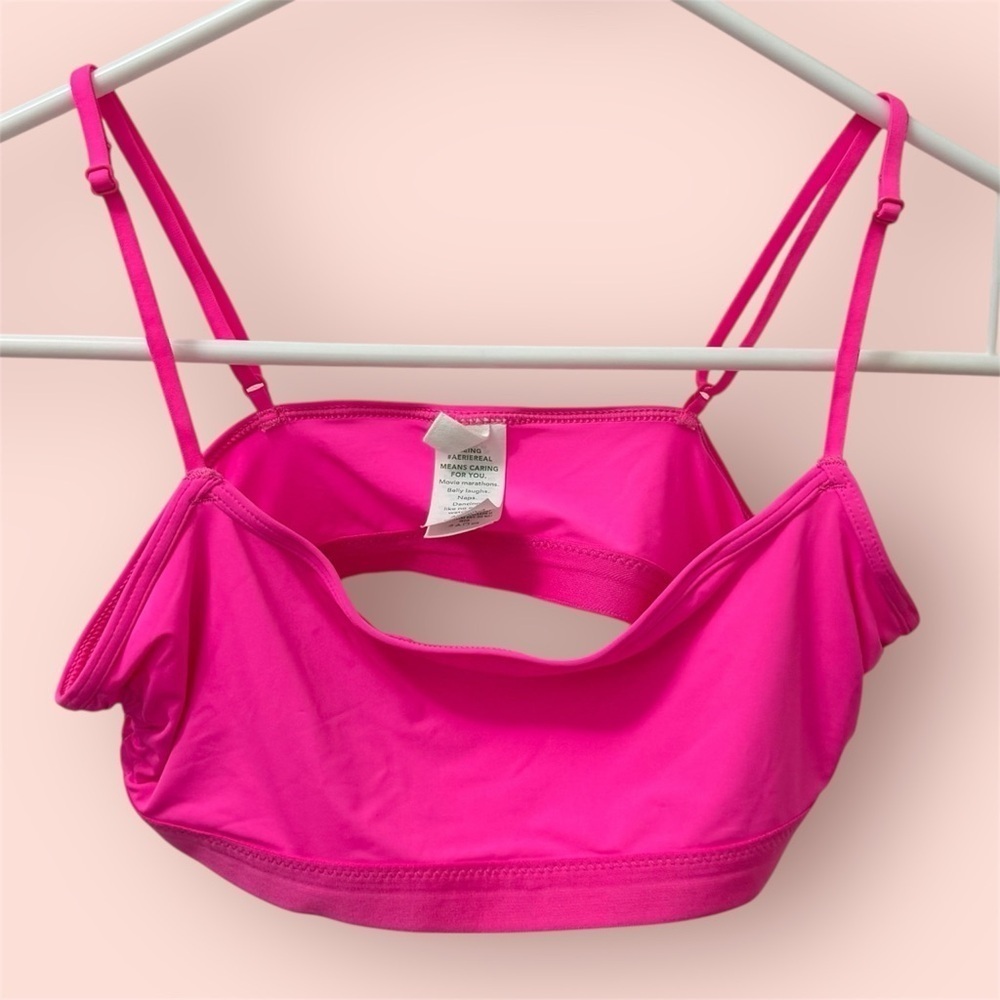 Aerie Women's Size XSmall Hot Pink Wireless Pullover Bralette NWT